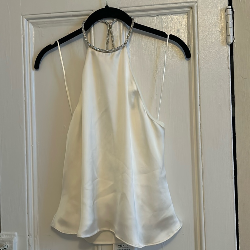 Zara Rhinestone Halter Top